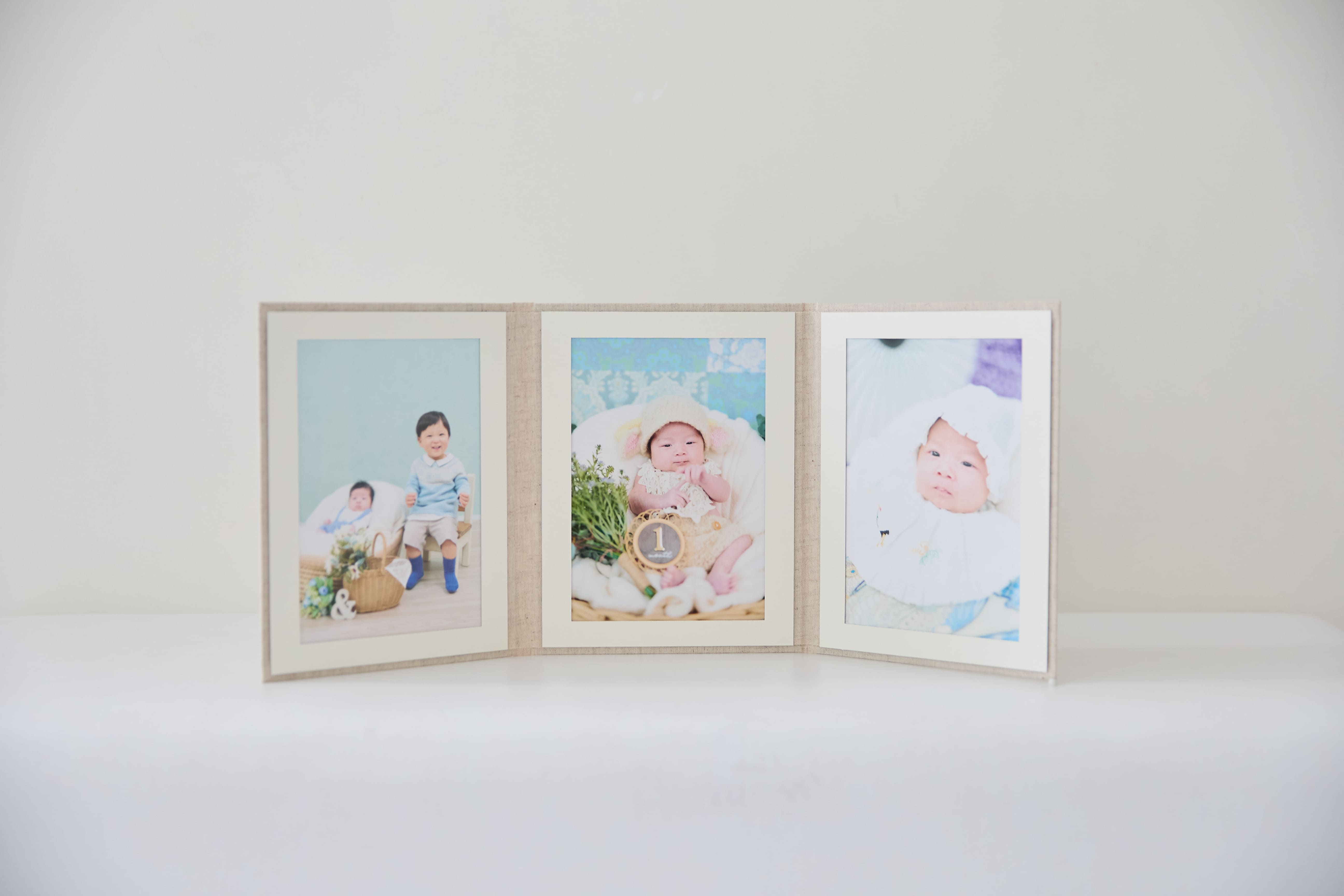 キャビネサイズ3面台紙